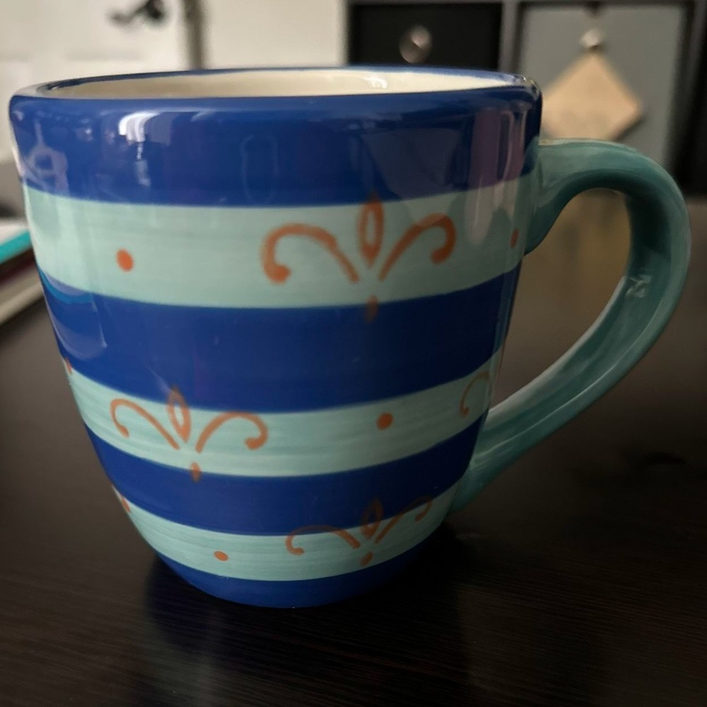 Pfaltzgraff La Rochelle Hand-Painted Mug Vintage Collection, set of 4
